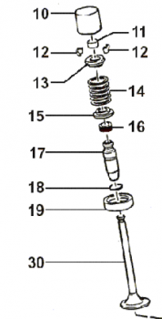 Federteller Ventilfeder 450/530,  # F26391,