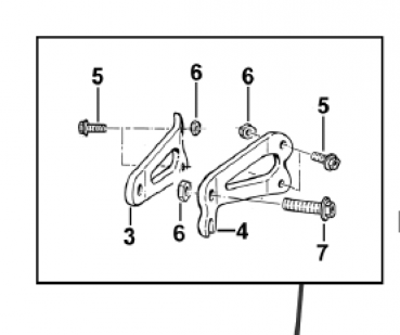 Motorhalterung Zylinderkopf rechts 4T 08 >, # F26441