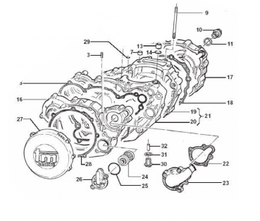 Kupplungsgehäuse 4T, #F30702
