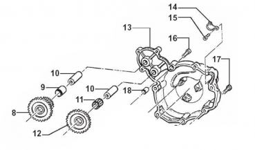 Zahnrad Elektrostarter (Doppelrad). # F40809`