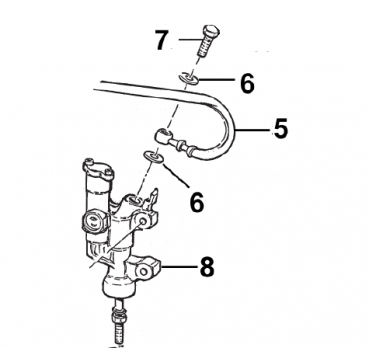 Bremsleitung hinten mod. 11/-, # F69519,