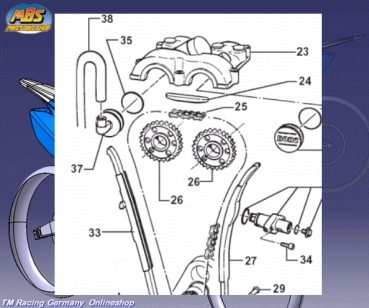 Steuerkette P122 (400cc)