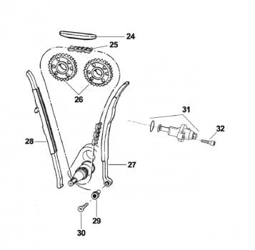 Steuerkettenschiene Spannerseite 250Fi, # F70363,