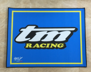 Teppich TM Racing 100 x 80cm , Rückseite gummiert, # 95132.1;