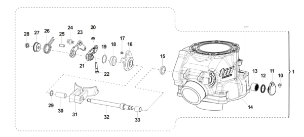 Zylinder 250 MX/E 2T CPL 19-. # 01250`