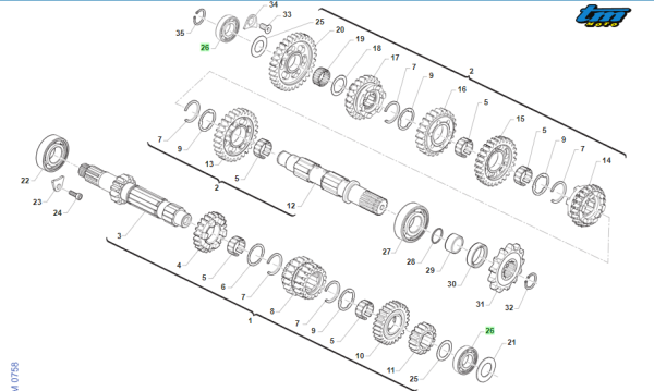 Kugellager (17x35x8) 16003 C3. # 03165`