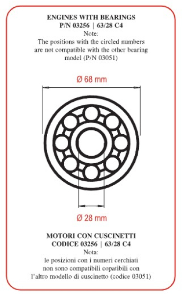 Kugellager 63/28 C4. # 03256`