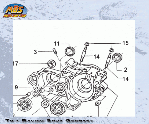 Wellendichtring Getriebeausgang 80cc bis144cc. # 04003`