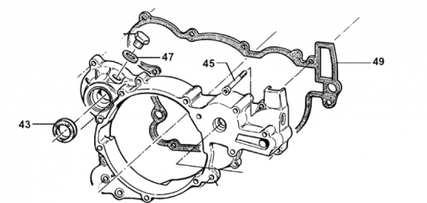 Wellendichtring Kickstarter 250/300cc 2T auch 4T Modellreihe F, # 04102`