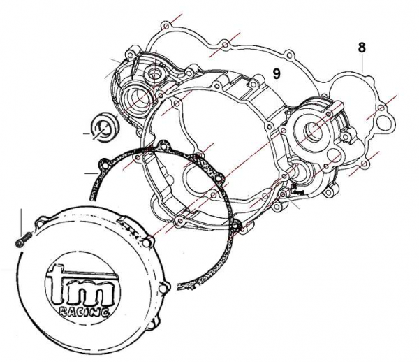 Dichtung Kupplungsgehäuse 250/300 mod 2015 , # 05282`