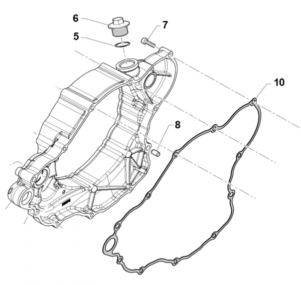Dichtung Kupplungsgehäuse 250/300 ab mod 2019 , # 05283,