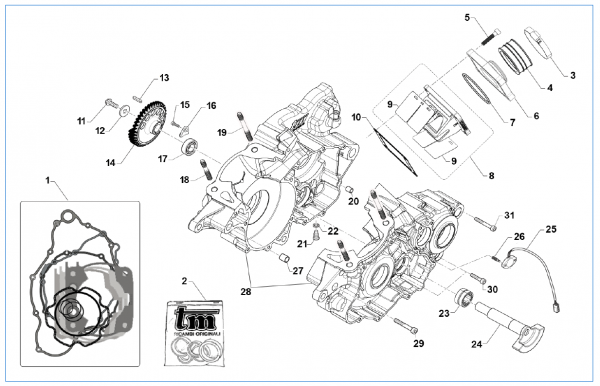 Dichtsatz + OR 250 2T ES mod 2019, # 05610.19`