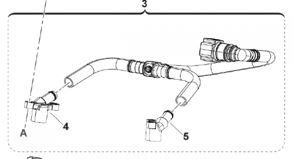 Druckleitung 2T Fi mit Halter für Düsen, # 08006`