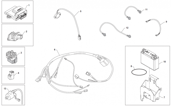 ECU 250 MX/EN e.s. 2T mod 2019 (ECU eM007), # 08016.0,