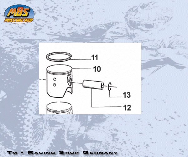 Kolben 53.95 Vertex Racing, # 10150.95., Artikel nicht mehr lieferbar, bitte # 10022.95 bestellen
