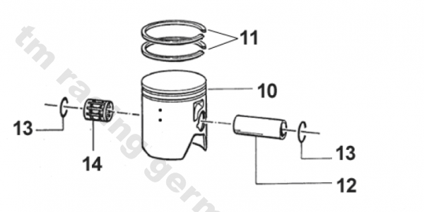 Kolbenring  54,00 X 0,80 X 2,25mm, #11068