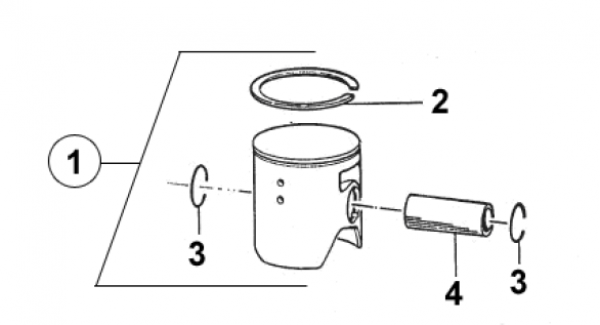 Kolbenring 250 2T , #11251