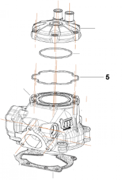 O Ring Zylinderkopf  125/12  / 144/14. # 12021`