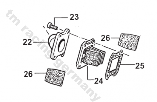 Ansaugstutzen. 80/85 M.04, # 13024.1, ersetzt durch # 13024.04.
