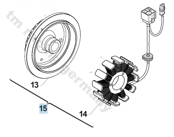 Generator CPL 250/300 2T ES MY 2019 15247 + F15551, # 15255,