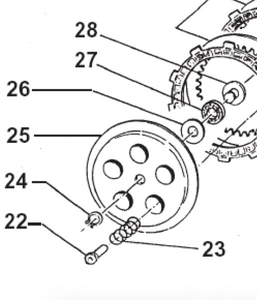 Feder Kupplung 125 C/E.  # 16020`