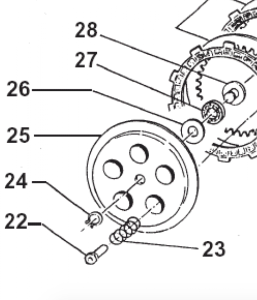 Feder Kupplung 125 C/E # 16020`