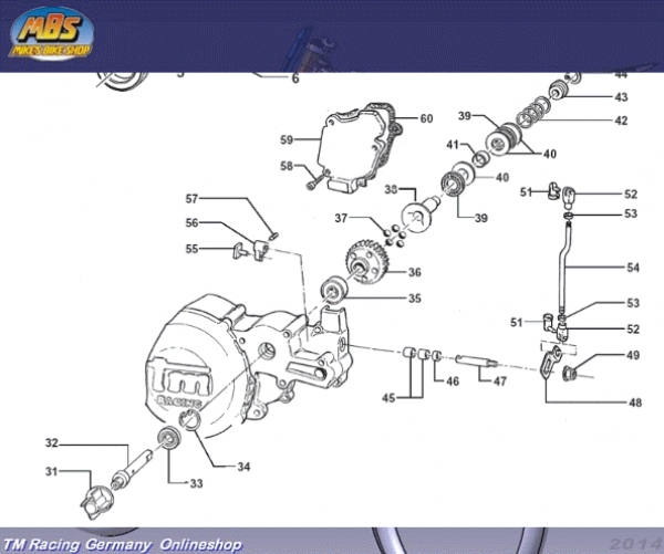 Feder Auslaßsteuerung 300cc 2T, # 16046`