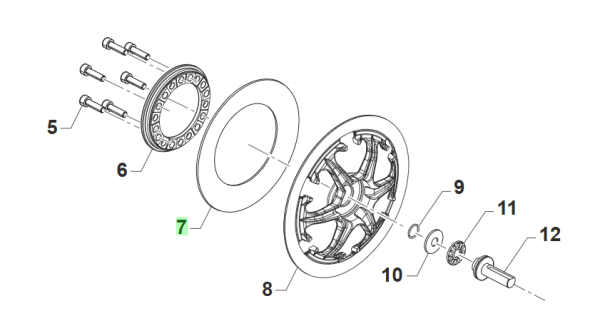 Tellerfeder Kupplung 114,8x71x1,55x4,90 (hart). # 16083`