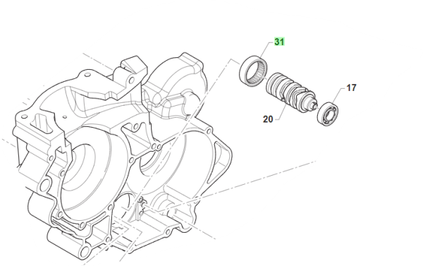 Nadelhülse Schaltwalze. # 19041`