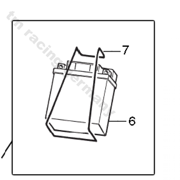 Befestigungsgummi Batterie, # 21119.