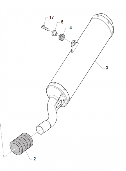 Gummi, Aufhängung Schalldämpfer HGS; MY 22, # 21142`