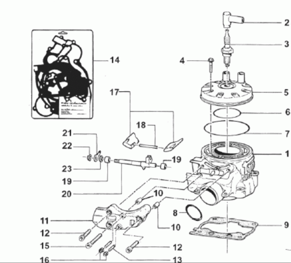 Auslass-Schieber 250cc, mod 2008 bis 2014,  # 22253.08´