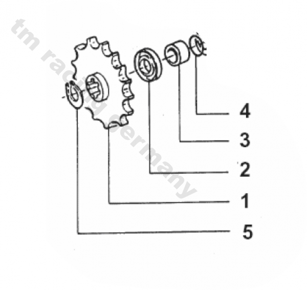 Distanzbuchse Getriebeausgangswelle. # 26002.1´