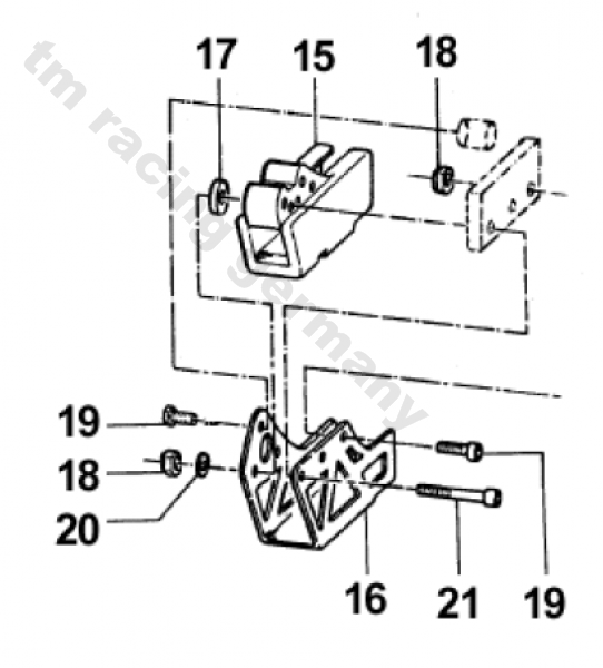 Distanzbuchse Kettenführung.  # 26027`