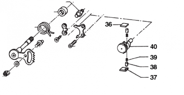 Schaltsegment unten. # 26061`