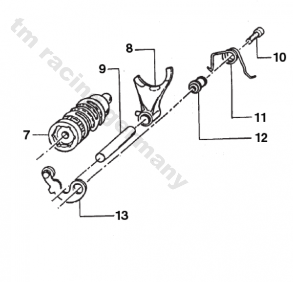 Distanzbuchse , Spacer, spring. # 26007`