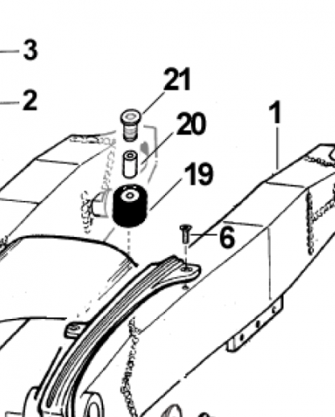 Buchse Kettenrolle SM M09, # 26090`