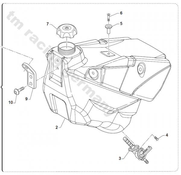 Buchse Tank - Sitzbank mod 2016, L9, # 26155
