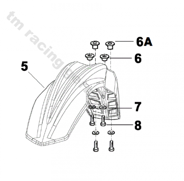 Buchse für Kotflügel vorne, # 26157`