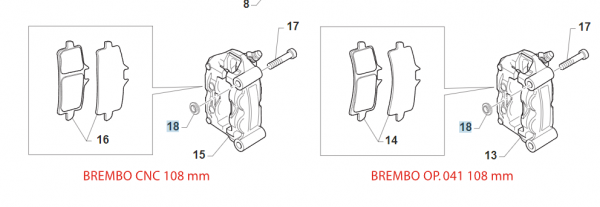 Distanzscheibe Bremssattel vorne radial , # 26263`