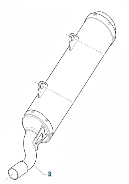 Schalldämpfer 125/144 END HGS 2015, # 27155.15`