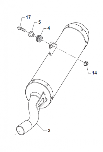 Schalldämpfer 125 MX 2019 SCALVINI, # 27185,