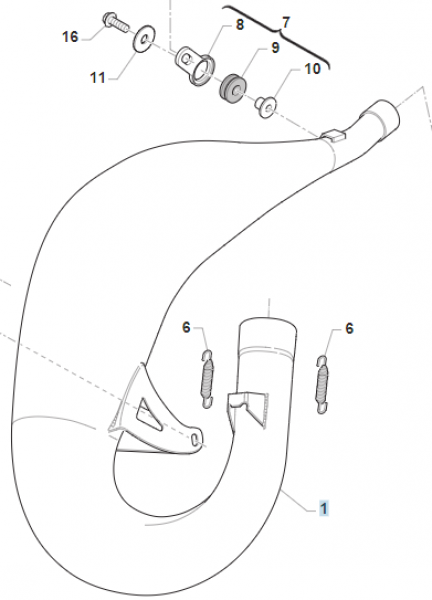 Auspuff 125/144 MX 2022  SC. (D.26), # 27227`