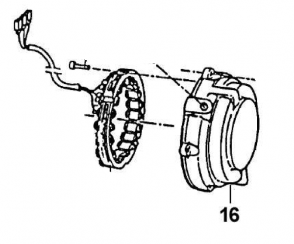 Lichtmaschinendeckel  END 8O/125/144, mod 96 bis, # 30210`