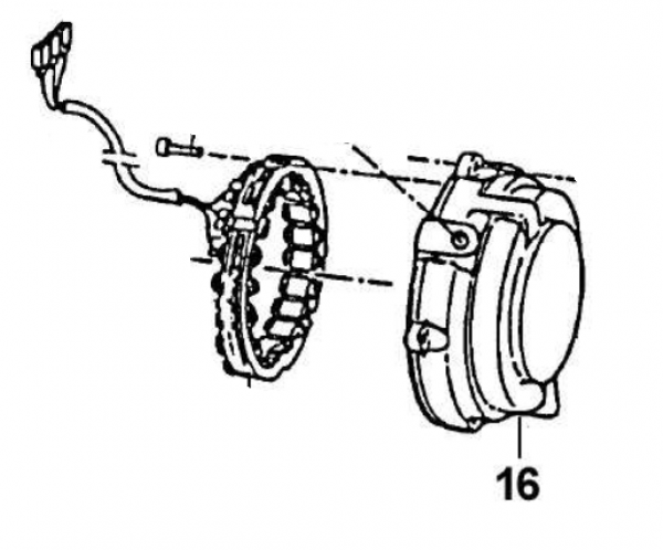 Lichtmaschinendeckel  END 8O/125/144, mod 96 bis, # 30210