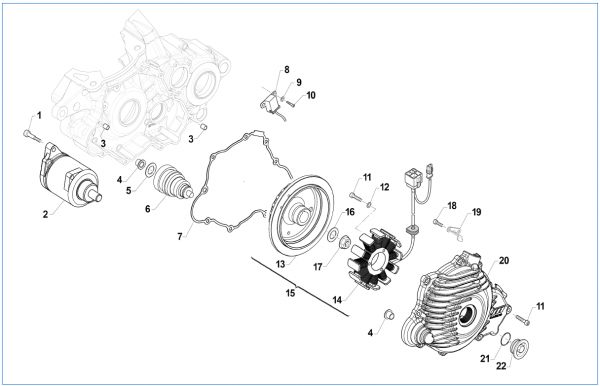 Zündungsdeckel TM Racing 250/300 2S ab mod 2019, # 30278,