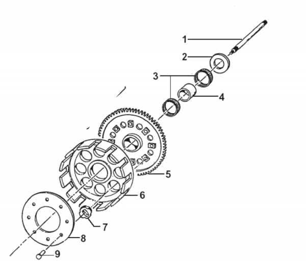 Clutch rod, Druckstange, # 35046´