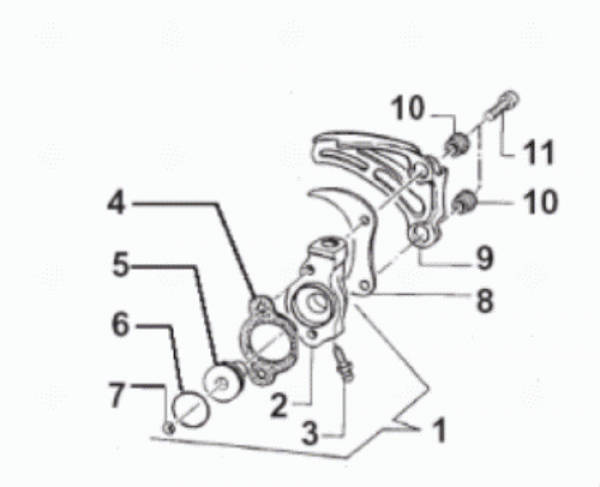 Dichtung Kupplungsnehmer 85 bis 144cc, # 05509`