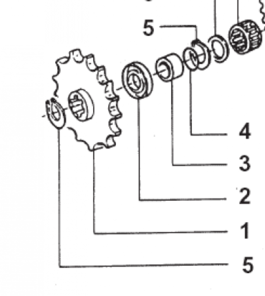 Ritzel Kette Z13  2T /4T. # 40214`