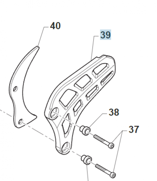 Ritzelabdeckung, #40029; ersetzt auch die Artikelnummer 40023.2.